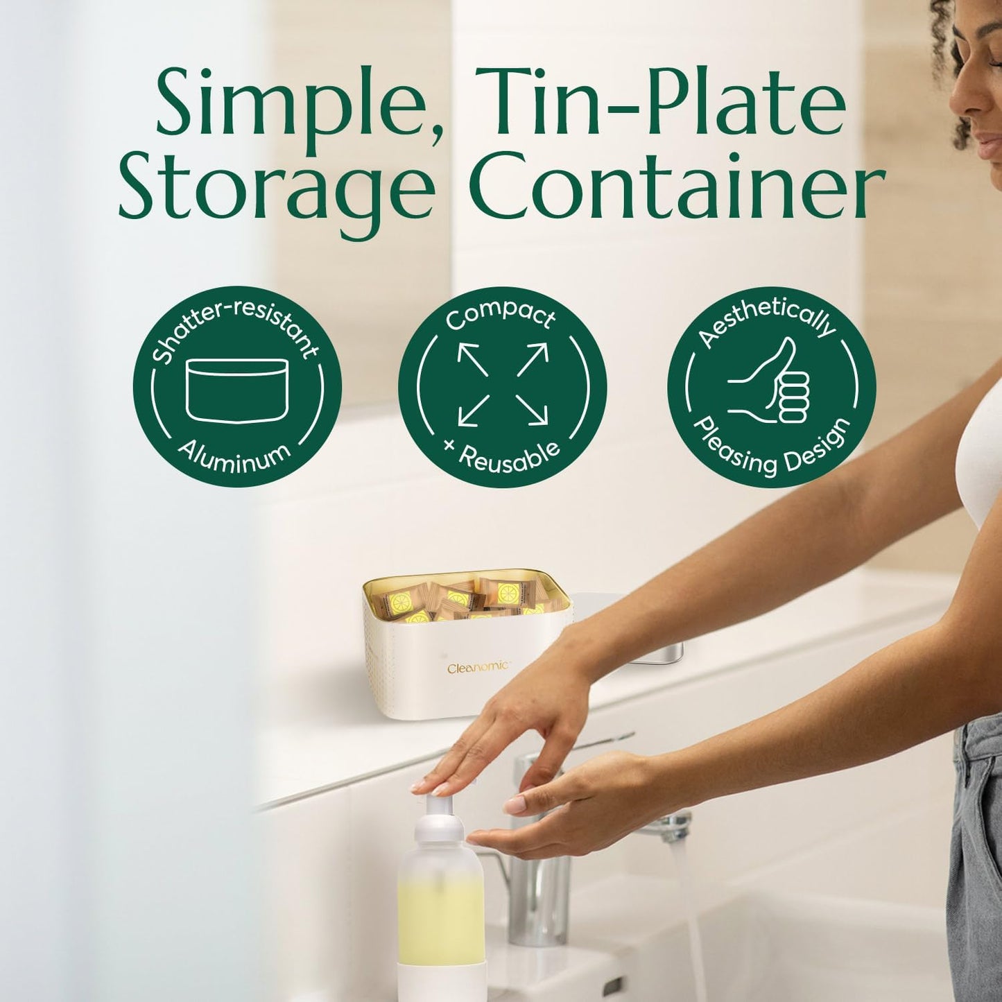 Cleanomic Oxy Booster Tablets (Colors) and Tablet Tin Bundle