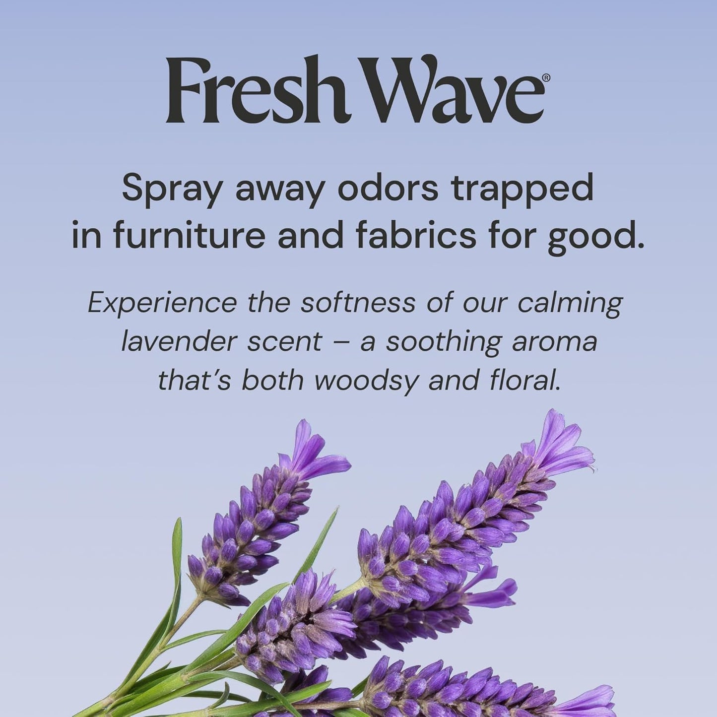 Fresh Wave Lavender Scent Odor Eliminator Spray & Air Freshener, 24 fl. oz. | Odor Absorber for Home, Furniture, Fabrics & Trash | Safer Odor Relief