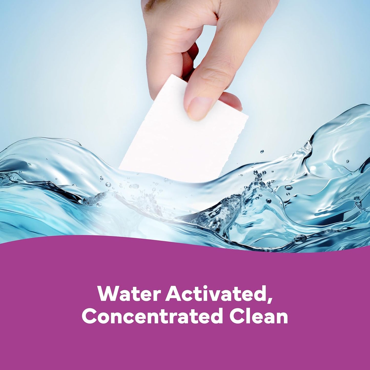 Tru Earth Compact Dry Laundry Detergent - Up to 128 Loads (64 Sheets) - Paraben-Free - Original Eco-Strip Liquidless Detergent, Travel - Lilac Breeze | Packaging May Vary