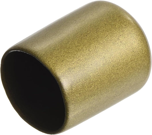 uxcell 20pcs Rubber End Caps 21mm ID Vinyl Round Tube Bolt Cap Cover Thread Protectors Gold