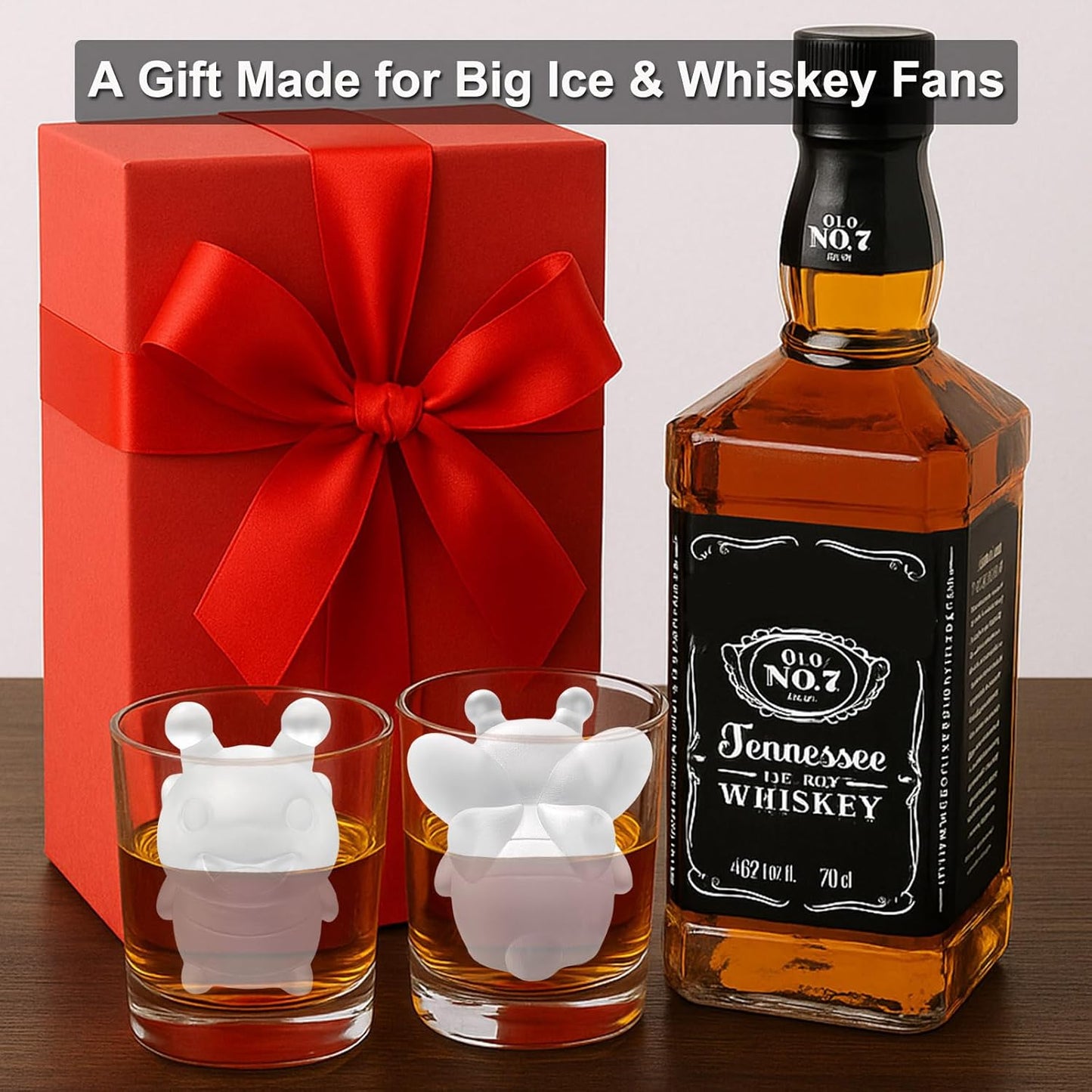 3D Bee Ice Cube Silicone Molds Tray for Whiskey, Cocktail, Drink Decor, Bar; Rich Details. Cute Bees Gifts for Women Kids Girls Boys, Fun Animal Insect Shape Soap Epoxy Resign Mold; 2 Pack