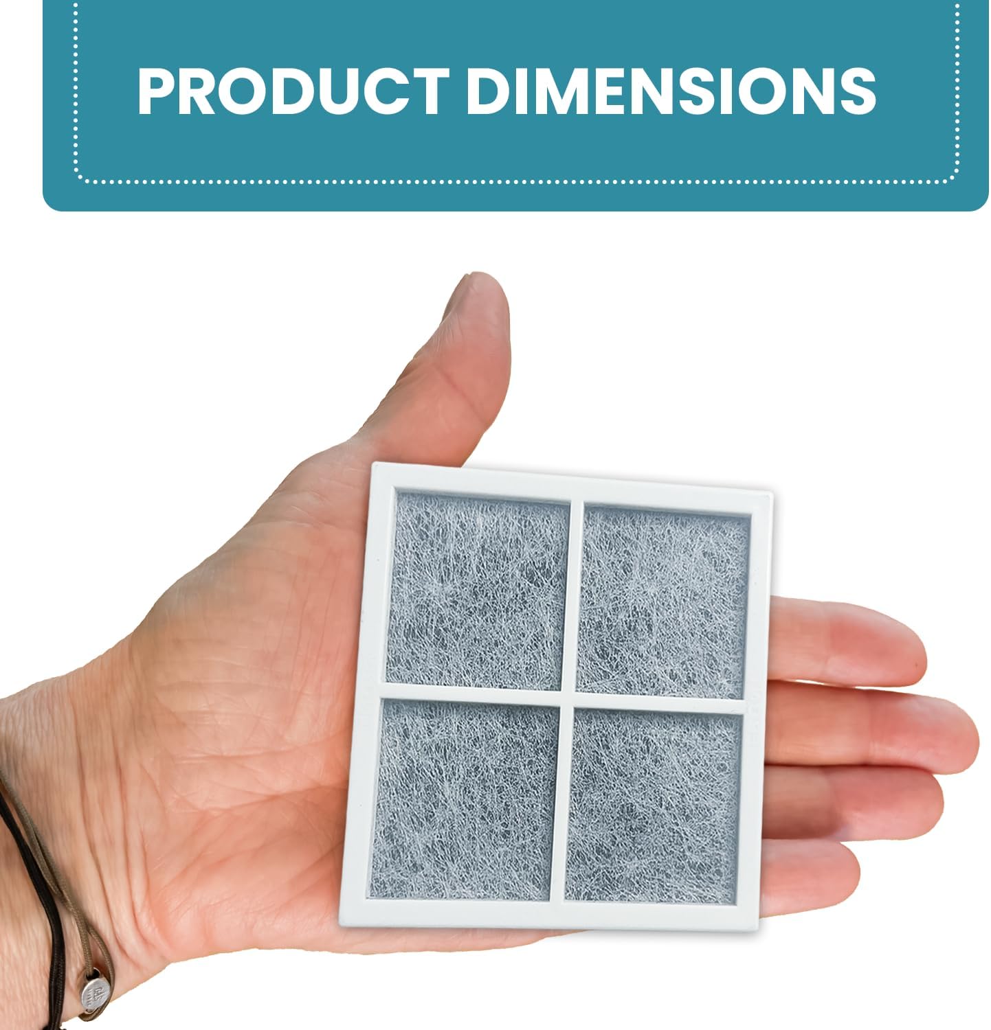 LT120F Refrigerator Air Filter Compatible with LG Refrigerator Air Filter Replacement ADQ73214404, LMXS30776S, Kenmore Elite 9918, 3 Pack