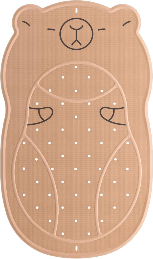 UNEEDE Kids Bathtub Mat Non Slip Shower Mat for Toddlers, Washable Anti Slip Tub Surface, Soft Rubber Mat for Bathtub Shower, Waterproof Bathtub Essentials for Children