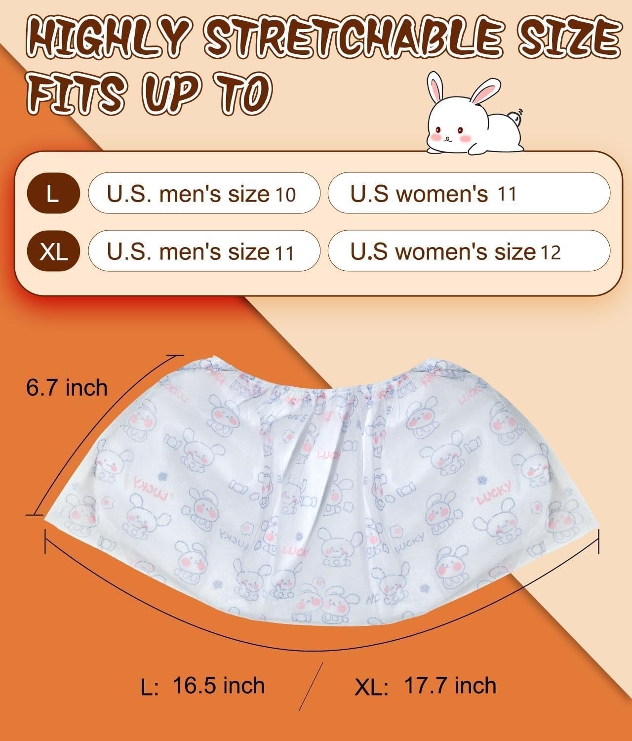 Disposable Shoe Covers 60 Pack Booties for Shoes Covers- Heavy Duty 35g White | Stretch Fits Men 10/Women 11 | Non-Slip, Recyclable Boot Covers for Indoor/Outdoor, Real Estate, Pet Care