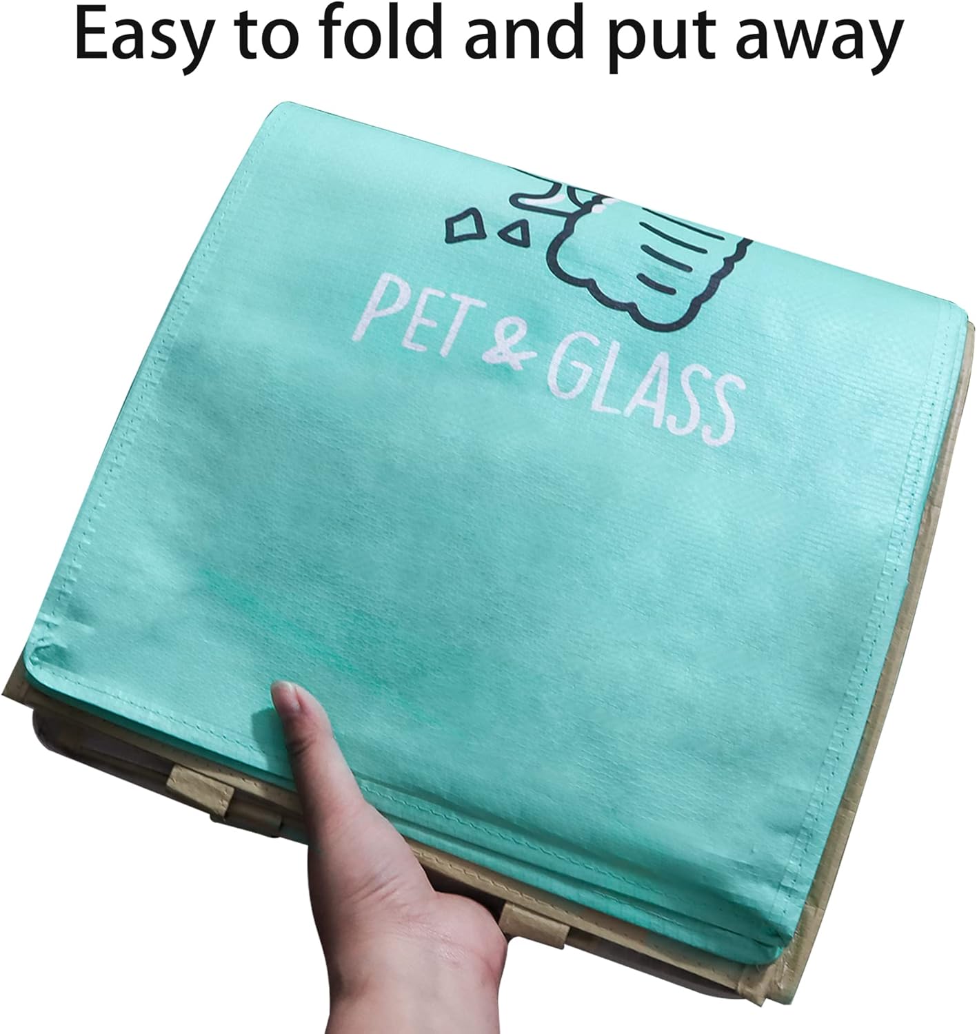 Recycling Bags,Separate Recycling Waste Bin Bags for Kitchen Home, Trash and Recycle Bin Combo,Reusable Waterproof,42 Gallon, Pack of 3 Recycling Bins