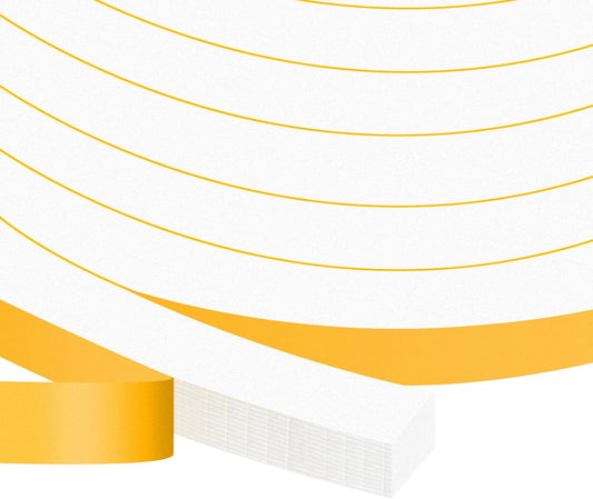 Window Insulation Weather Stripping, High Density Insulation Tape for Door, Soundproof Weatherproof Door Weather Stripping, Adhesive Foam Gasket Tape, Anti-Vibration(1/2 in x 1/2 in x 26Ft)
