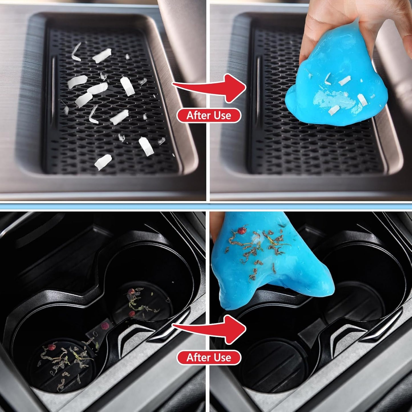 Car Cleaning Gel, 2 Pack Car Cleaning Putty, Universal Auto Deatiling Tools, Reusable Interior Cleaner for Car Keyboard Air Vent, Car Slime Cleaner Dust Cleaning Gel