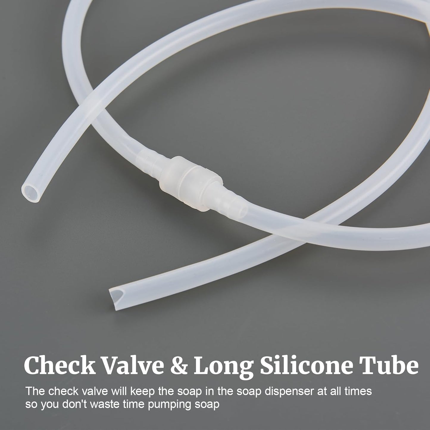 Sink Soap Dispenser for Kitchen Sink Oli Rubbed Bronze Upgrade with 40" Silicone Extension Tube Kit, Connect to Your Soap Bottle Directly