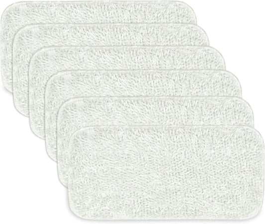 Sienna Luna Replacement Pads Microfiber Mop Pads Fit for Steamer Head SSM-3006 Series Hard Floor Mop Washable Durable Cloth Pads 6 Pack