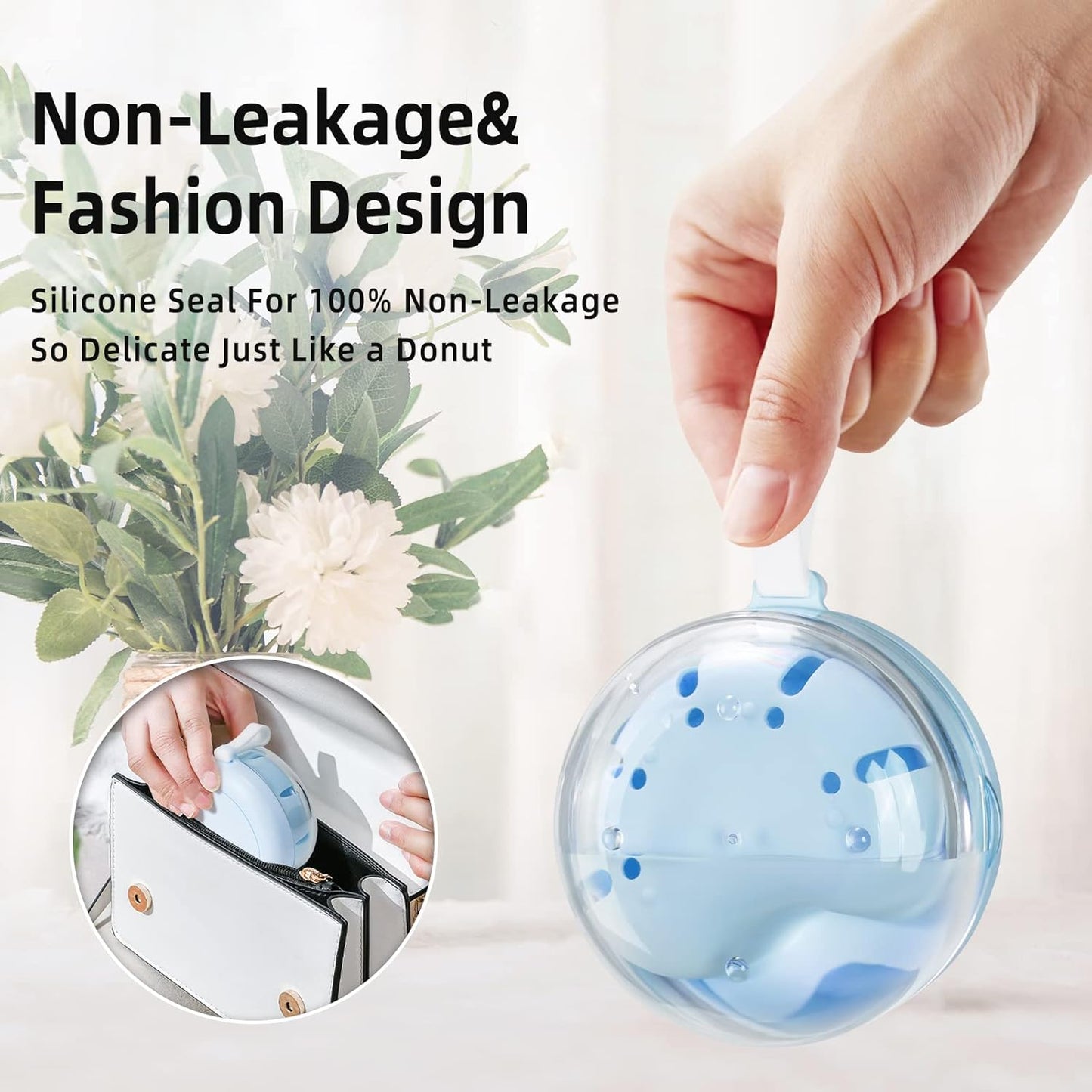 Leak Proof Denture Cup Kit Portable Retainer Case Perfect for Travel, Denture Case Container Cleaning Care for Dentures Aligner Mouth Guard with Denture Brush,Strainer, Removal Tool and Mirror