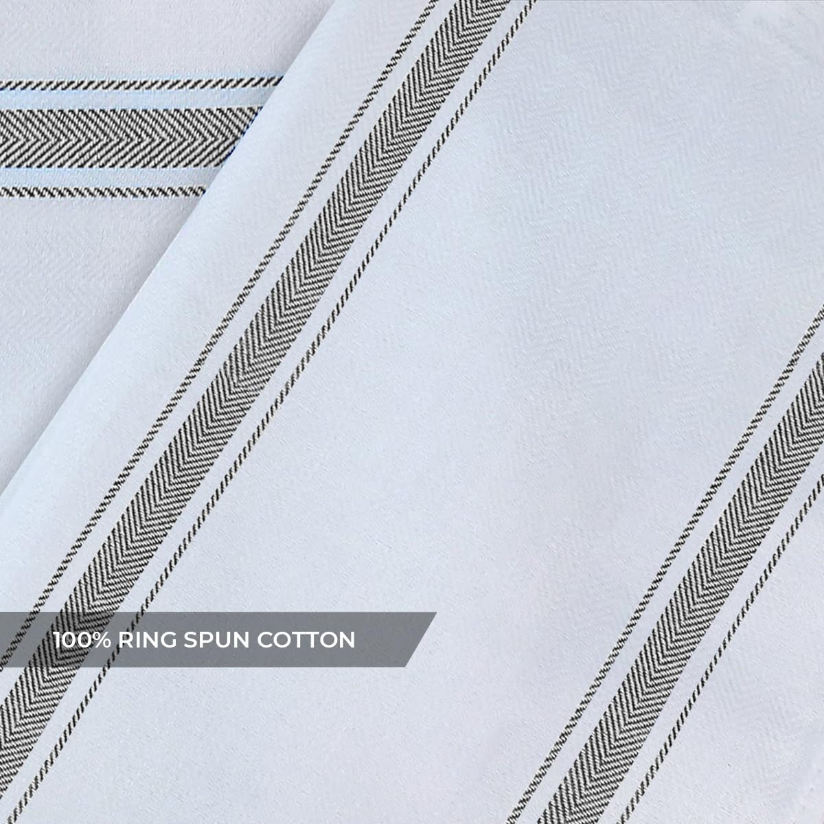 Dish Towels Set (Value Pack of 15) Size 15x25 Inch, 100% Cotton Soft & Absorbent Linen Kitchen Towels, Tea Towels, Reusable Cleaning Cloths for Household Cleaning (Grey)