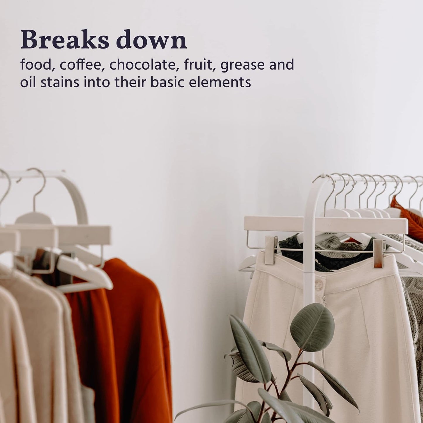 Naturally It's Clean Stain Eraser, Natural Enzymes Based/Biodegradable Instant Stain Removal, Spot Wipe Removes Wine, Coffee, Soda, Spills, Odor on Clothes, Bags, 60 Count (Pack of 1)