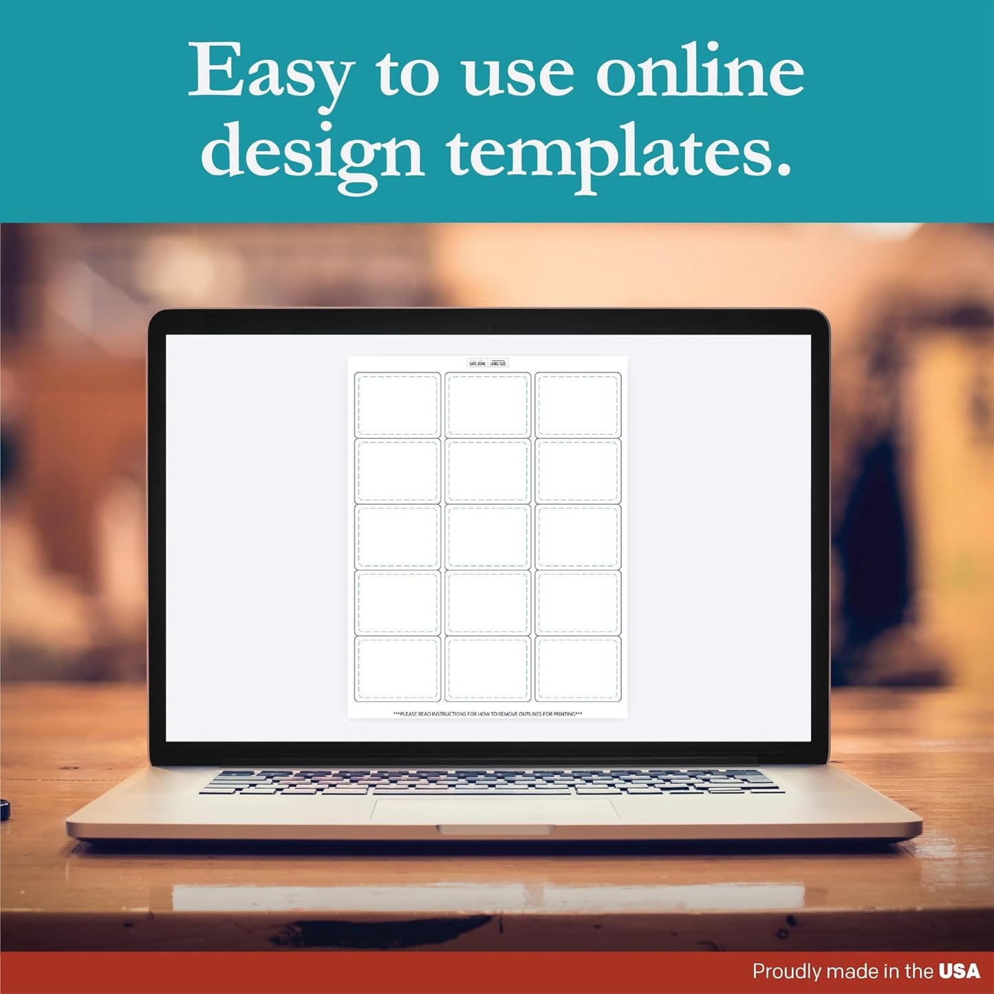 Premium Label Supply White Sticker Labels – 2.625" x 2" – Laser/Inkjet Compatible – (15 per Sheet), 100 Sheets – 1500 Total Adhesive Labels