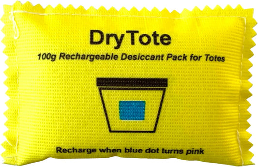 100g Rechargeable Desiccant Pack - Moisture Absorbing Bag - Silica Gel Desiccant Dehumidifier for Storage Bins and Totes