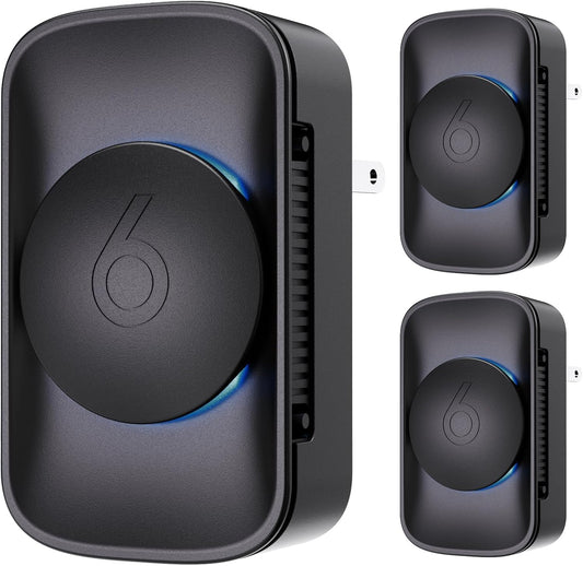 Air Ionizers for Home (3 Pack), Negative Ion Generator, Quiet Air Freshener for Bedroom Kitchen Office,Portable Plug in Air Filter Odor, Smoke Dust, Pets, Eliminator, Mini Air Cleaner