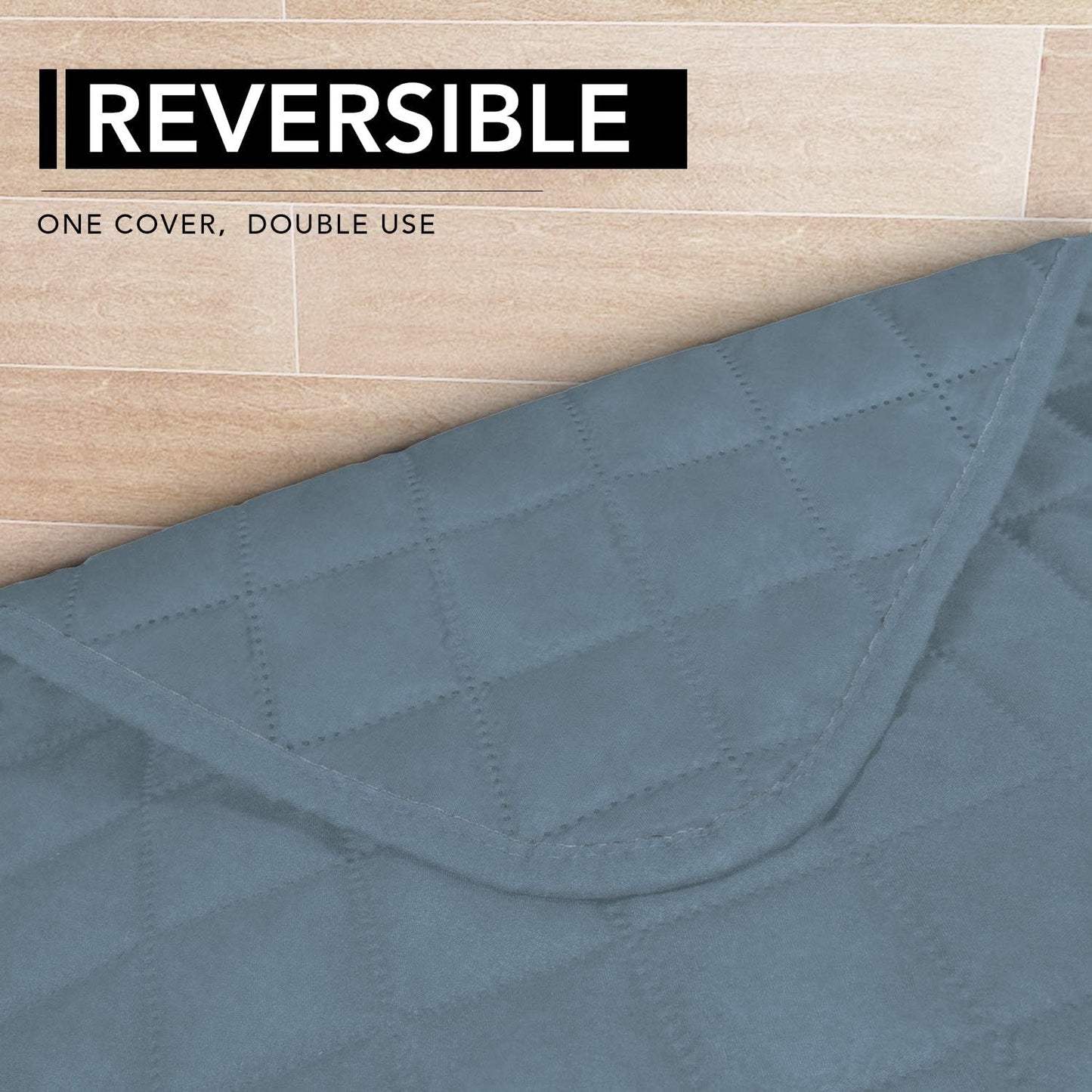 Easy-Going Sectional Couch Covers for Dogs L Shape Sofa Cover Reversible Sofa Slipcover Chaise Lounge Cover Furniture Protector Cover for Pets Dog Cat (42 x 68 inches, Light Blue/Light Blue)