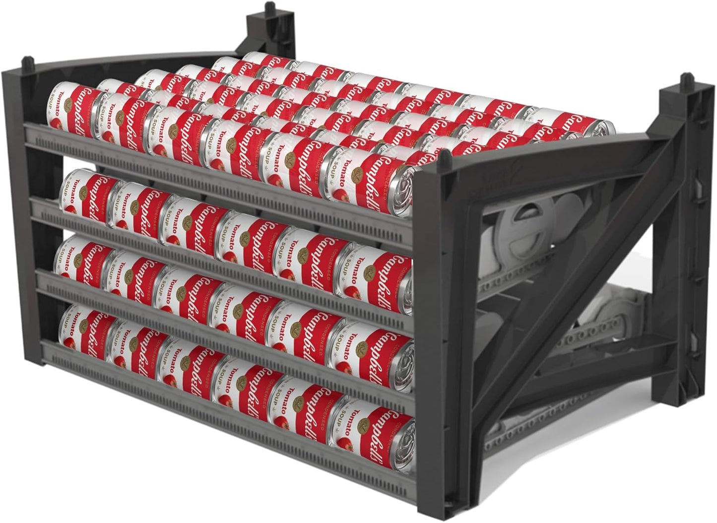 Shelf Reliance Cansolidator Max Large - 1-Pack Can Organizer for Pantry, Stackable Soda Can Storage for Kitchen, Holds 156 Cans of Food or Soda