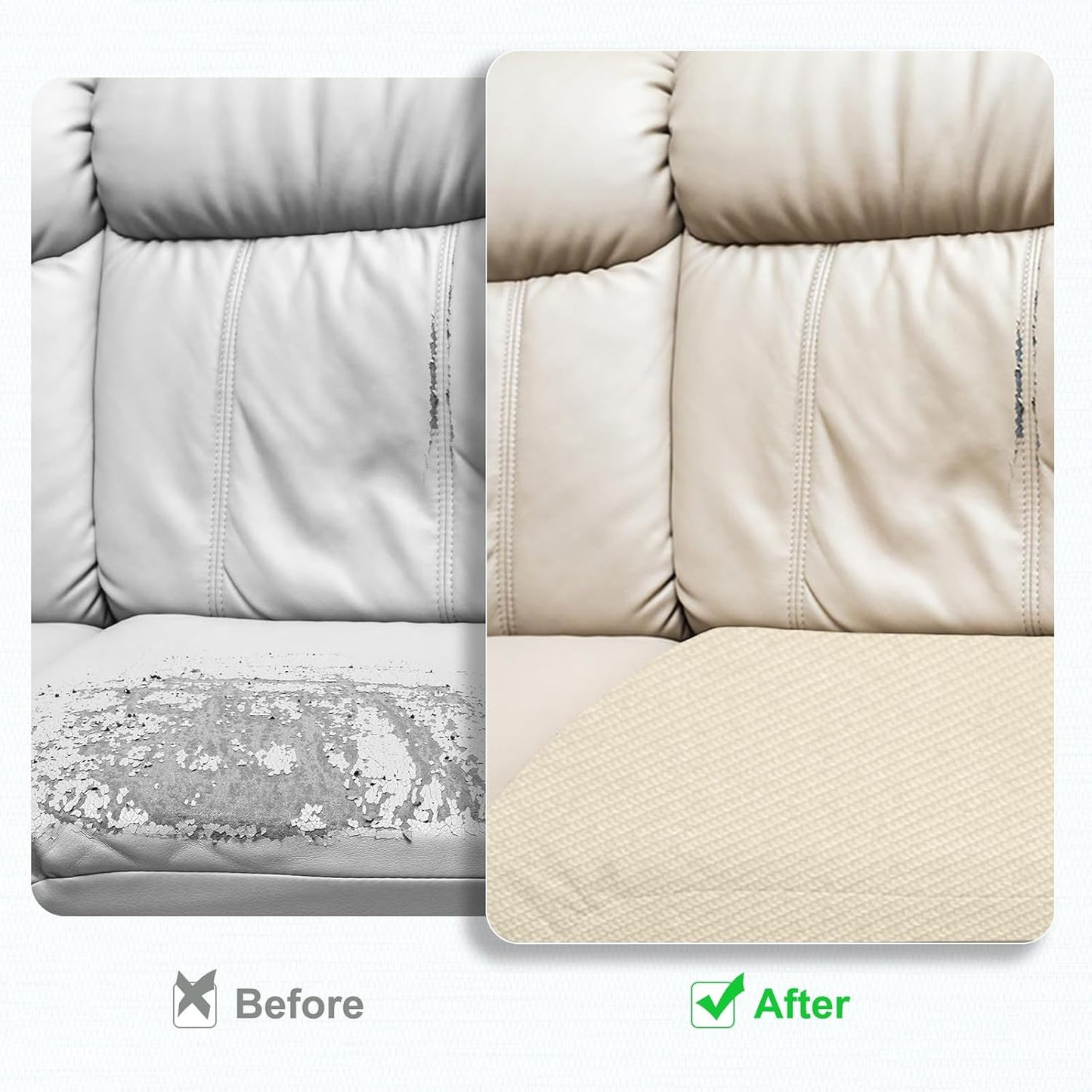 PATIKIL 8x11 Inch Linen Repair Patches, 2Pcs Self-Adhesive Fabric Patch for Sofas Tote Bags Furniture Car Seats Clothes Tents, Dark Brown