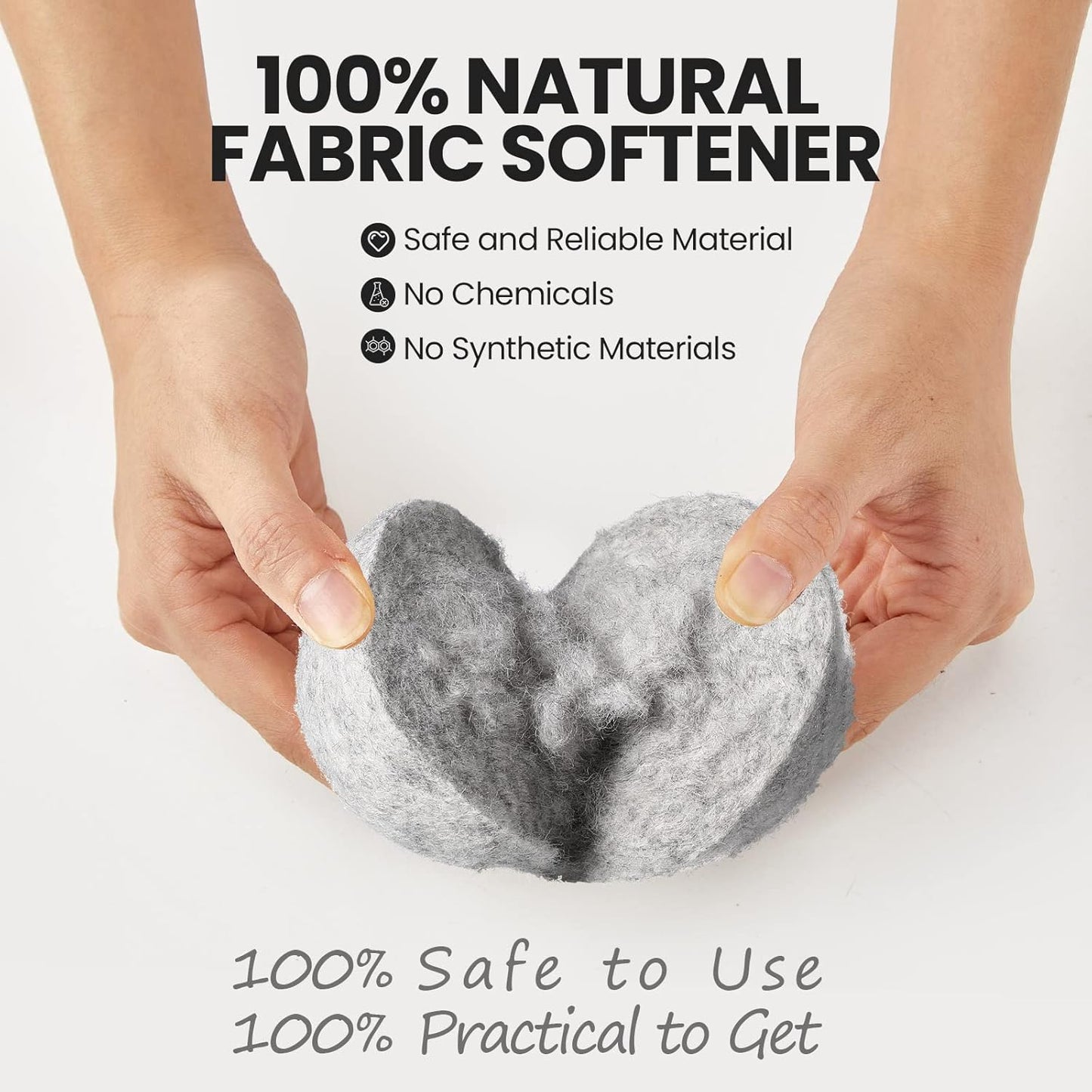 Roowest 32 Pieces Wool Dryer Balls Set 30 Reusable Wool Balls with 2 Muslin Bags Wool Laundry Balls Fabric Softener Ball Anti Wrinkle Anti Static Saving Energy and Time