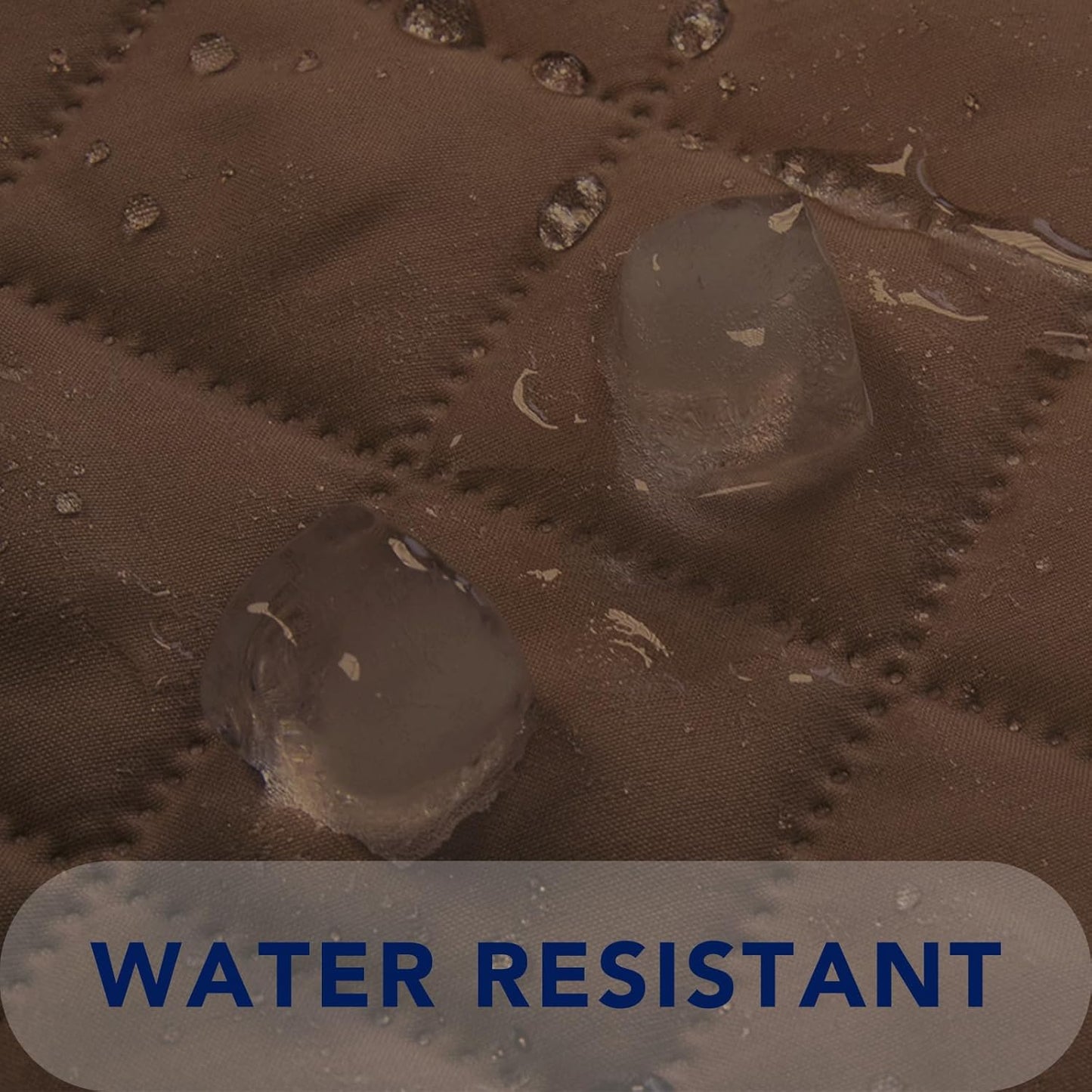 PureFit Reversible Quilted Sofa Cover, Water Resistant Slipcover Furniture Protector, Washable Couch Cover with Non Slip and Elastic Straps for Kids, Dogs, Pets (Loveseat, Coffee/Ivory)