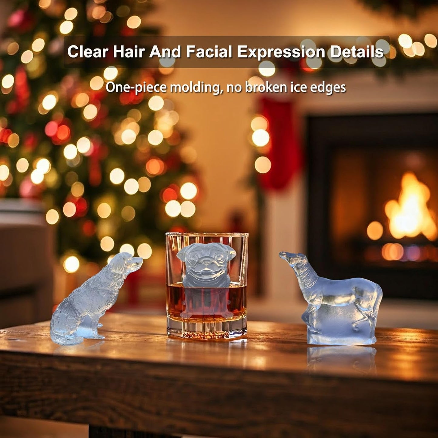 3D Horse Ice Cube Trays - Silicone Mold for Cocktail, Bar; Fun Animal Shape Large Horse Gift Pack of 2