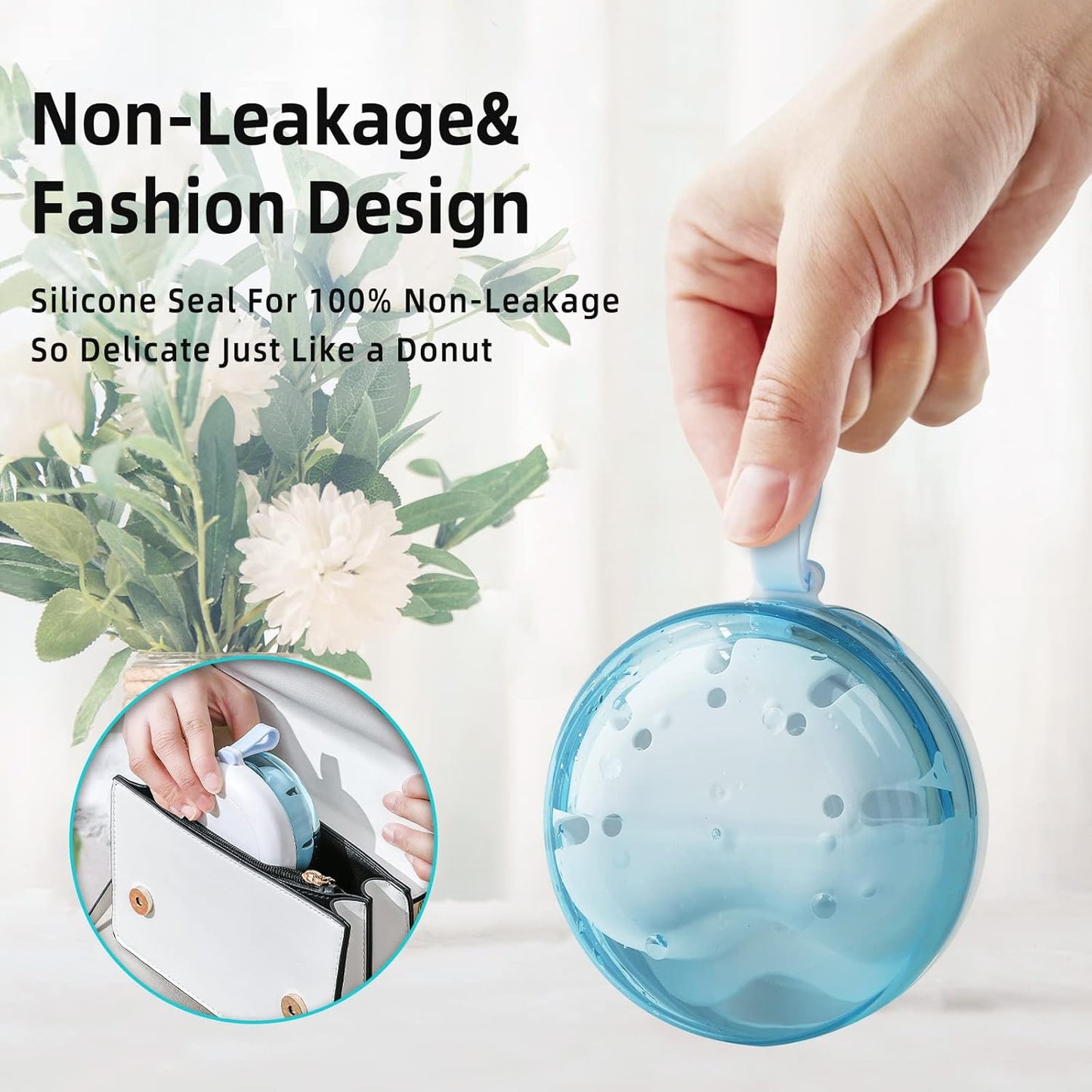 Leak Proof Denture Cup Kit Portable Retainer Case Perfect for Travel, Denture Case Container Cleaning Care for Dentures Aligner Mouth Guard with Denture Brush,Strainer, Removal Tool and Mirror