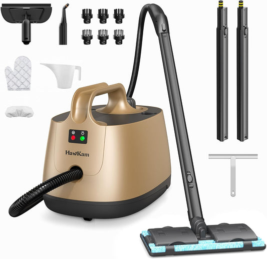 Steam Cleaner for Carpet, 293°F 58 PSI Powerful Multipurpose Steam Mop for Home Use, 50Oz Capacity, Heavy Duty Steamer for home, Handheld Steamers, Floors, Cars, Tiles, Crack Cleaning, Titanium