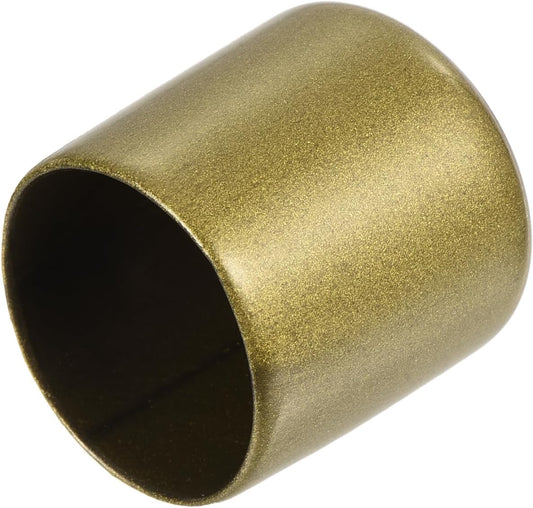 uxcell 20pcs Rubber End Caps 1 1/8"(28mm) ID Vinyl Round Tube Bolt Cap Cover Thread Protectors Gold