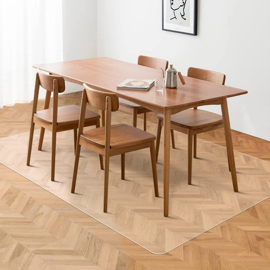 Clear Chair Mat, 3'×5'Floor Mats for Home, Durable Non-Slip Hard Floor Protector, PVC Waterproof Floor Protetor for Kitchen, Bedroom, Pet Litter Mat