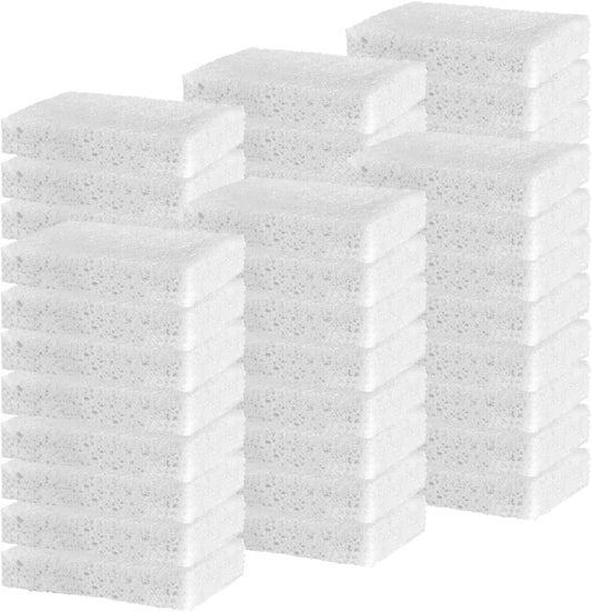 YoleShy 48 Pack White Sponges Kitchen Natural Compressed Cellulose Sponges for Dishes Bulk Non Scratch for Household Cookware Bathroom Cars Soft Super Absorbent Reusable