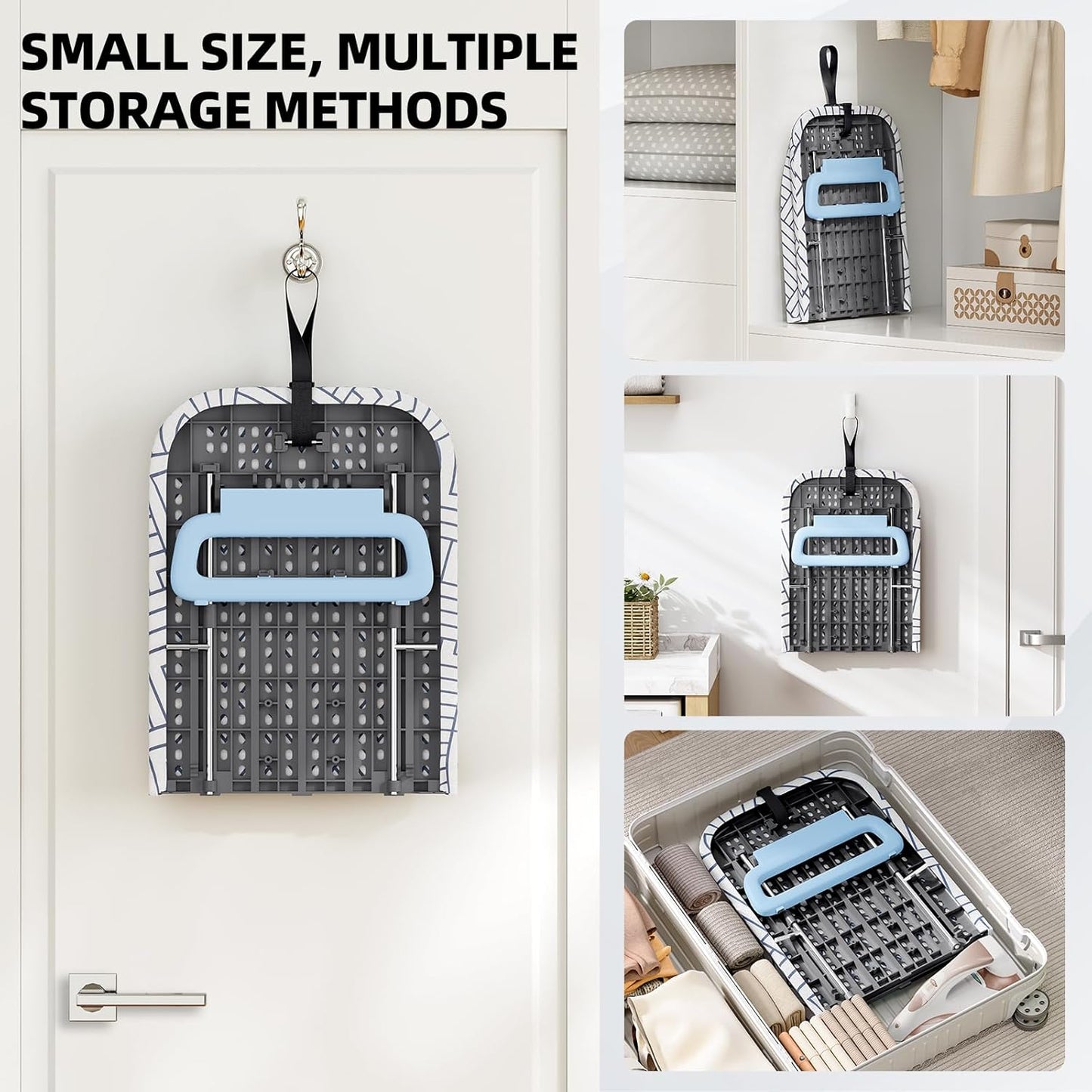 Small Ironing Board Tabletop, Foldable Mini Ironing Board, Table top Ironing Boards Small with Hanging Rope, Compact Portable Ironing Boards Save Space, Iron Board 32x12, Iron Table Stand White