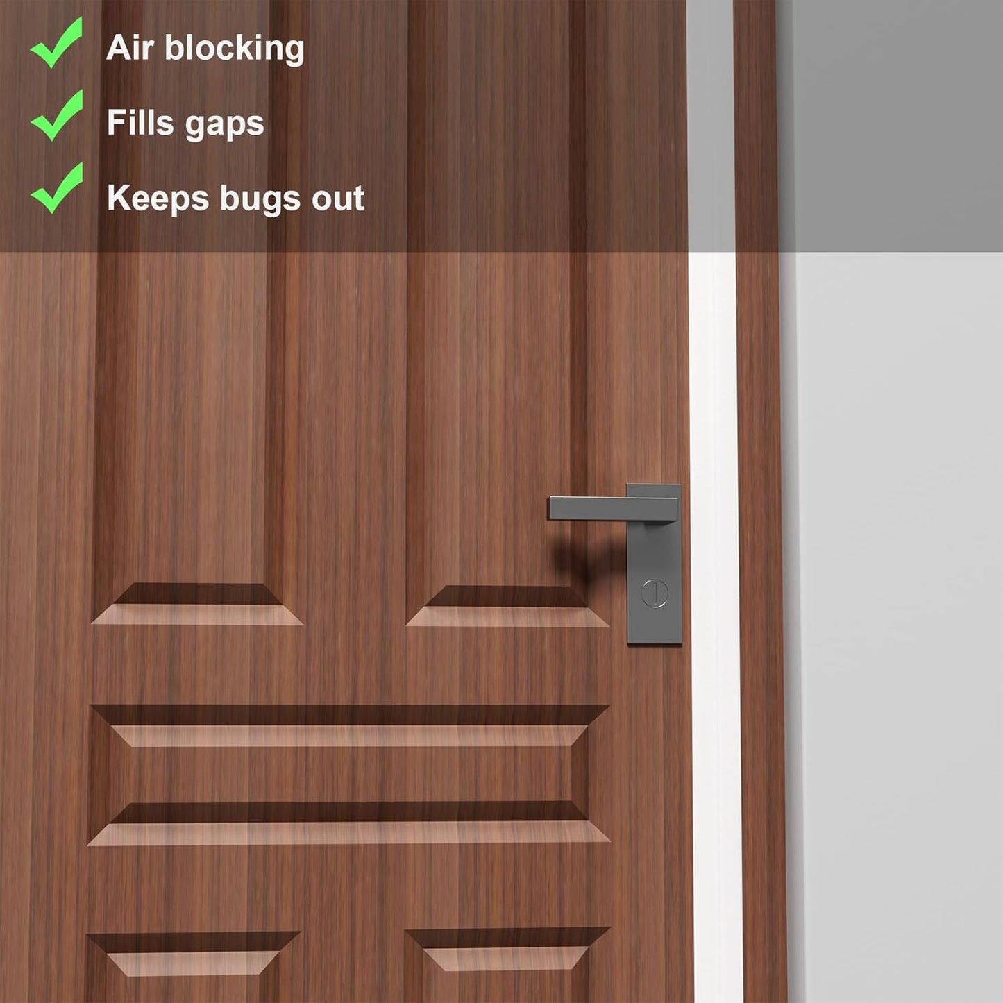 T-Shaped Door Draft Stopper, 1.37 in x 10 Ft Silicone Seal Strip for Windows Gaps, Weather Stripping Seal Strip Shower Sweep, White