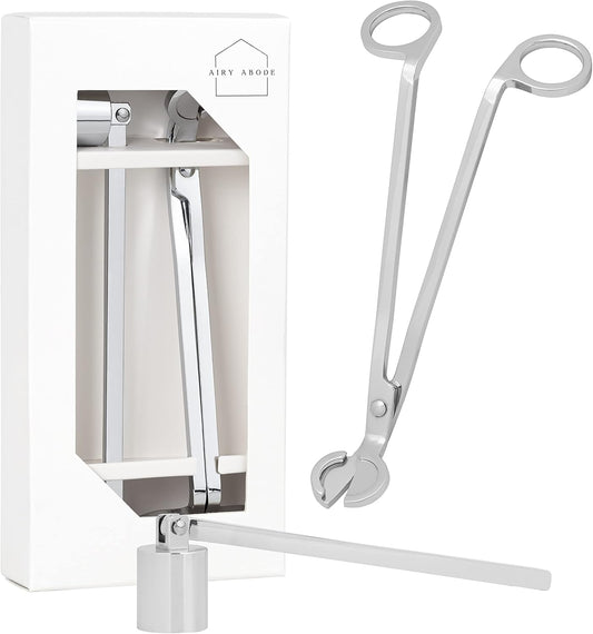 Candle Wick Trimmer and Candle Snuffer Accessory Set – Pick Your Color