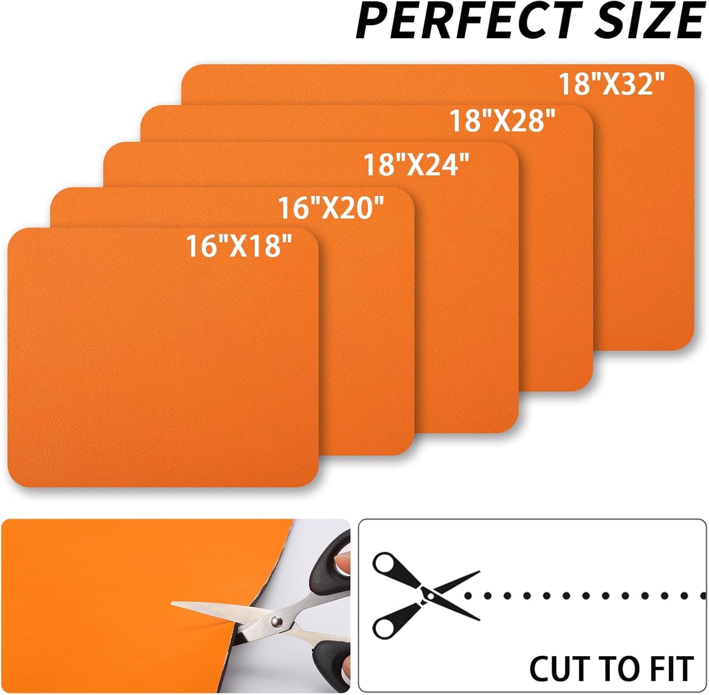 Dish Drying Mat for Kitchen Counter, Heat Resistant Drainer Mats with Non-slip Rubber Backed, Hide Stain Kitchen Super Absorbent Draining Mat, Easy to Clean Dish Rack Pad, Orange 18"x28"