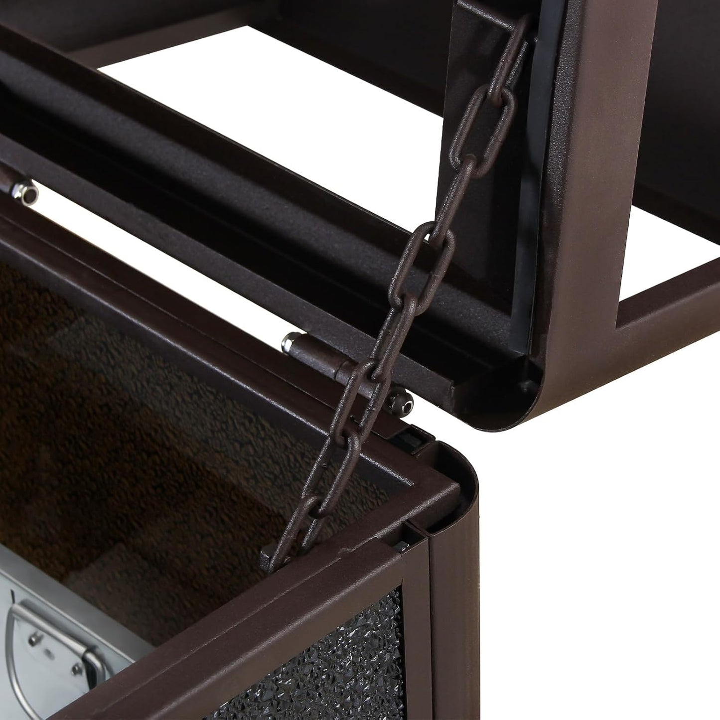 Square Waste Container with Dome Lid | Commercial Outdoor Garbage and Trash Container,Coffee 15 Gallon