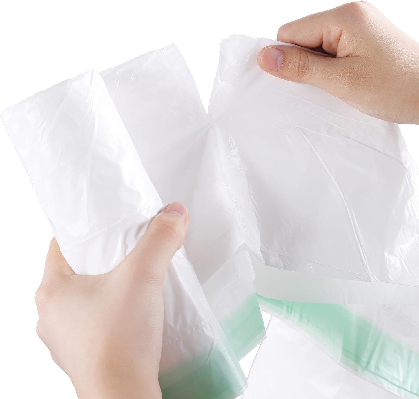 8 Gallon Trash Bag 120 Count, Unscented Strong Drawstring Garbage Bag Fit 30 Litter Trash Can, for Kitchen, Bathroom, Bedroom, Office ( Green )