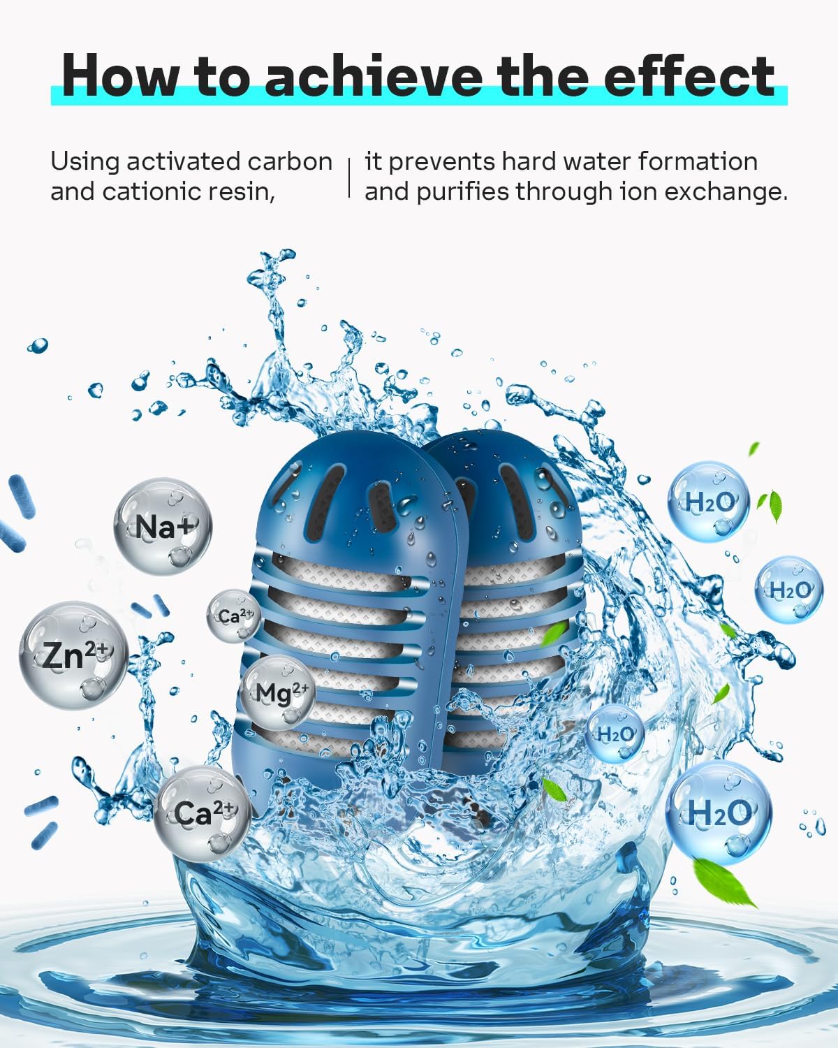 Leemone Demineralization Cartridge Compatible with HoMedics Ultrasonic Humidifiers, 20 Pack Humidifier Filter Replacements, Purifies Water, Filters Mineral Deposits