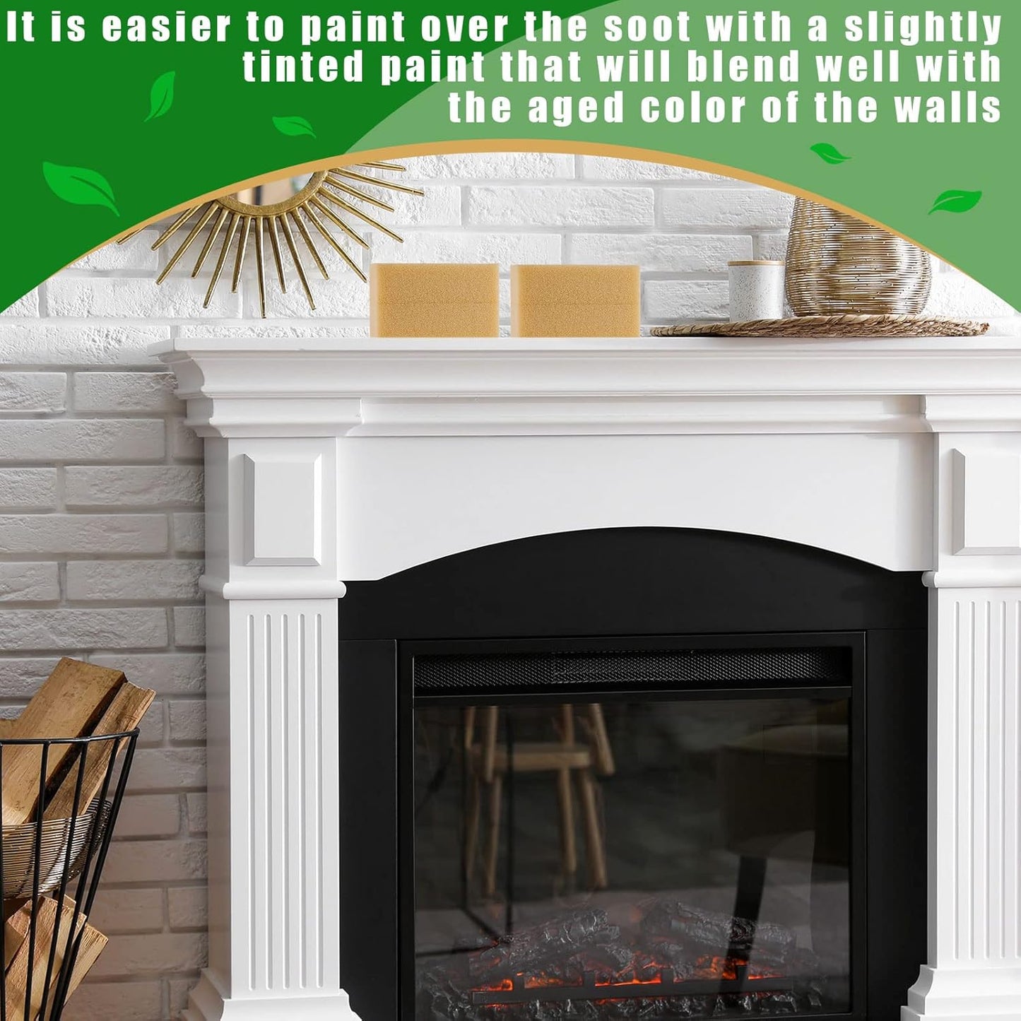 Tessco for you 6 Pcs Reusable Soot Eraser Sponge for Dry Cleaning - Effective Soot Remover for Pet Hair, Dust, and Dirt on Painted Walls, Books, and Car Interiors