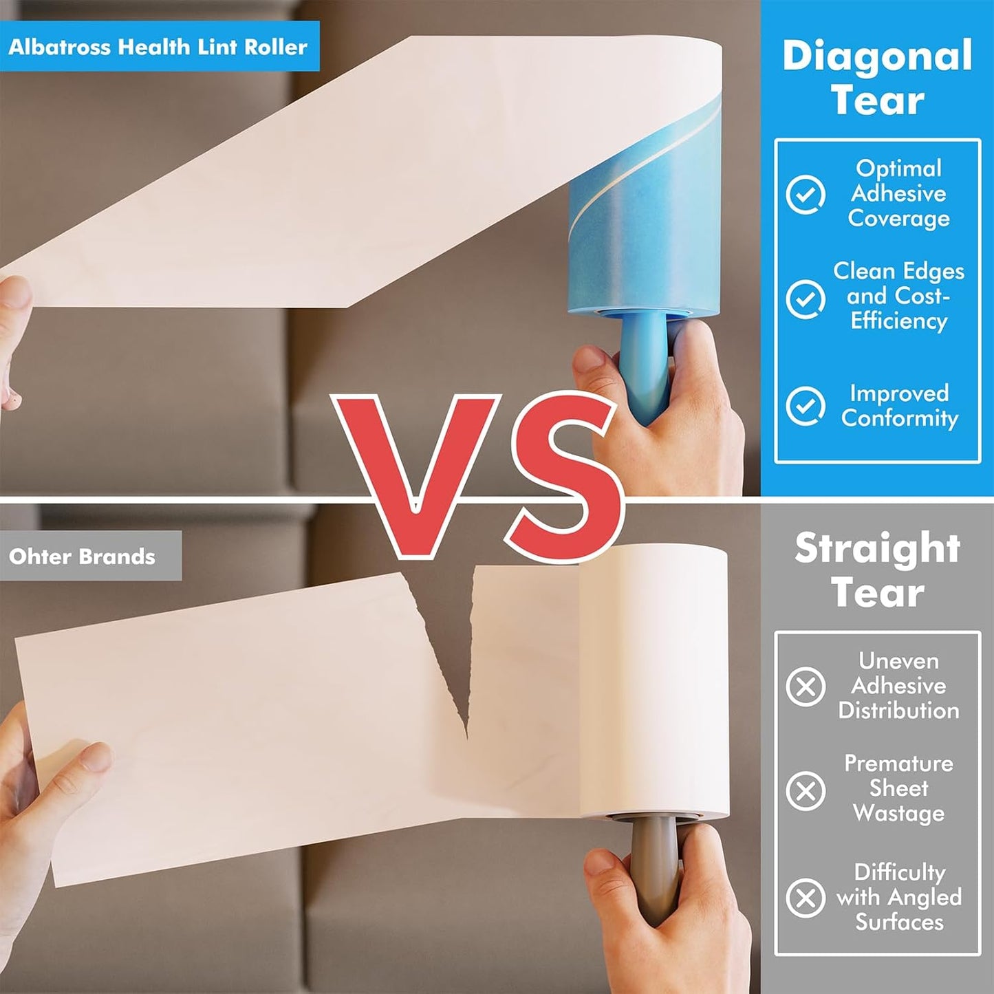 Lint Rollers for Pet Hair Extra Sticky, 1200 Sheets Mega Value Set Lint Rollers for Pet Hair Removal, Dog and Cat Lint Remover for Clothes, Furniture, Carpet