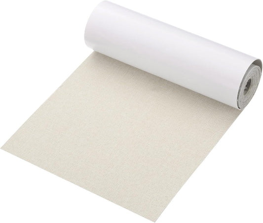 PATIKIL 70x6.2 Inch Linen Repair Tape, Repair Fabric Patch Self Adhesive Couch Patch Line Repair Patch for Furniture Sofa Car Seats Office Chairs, Khaki