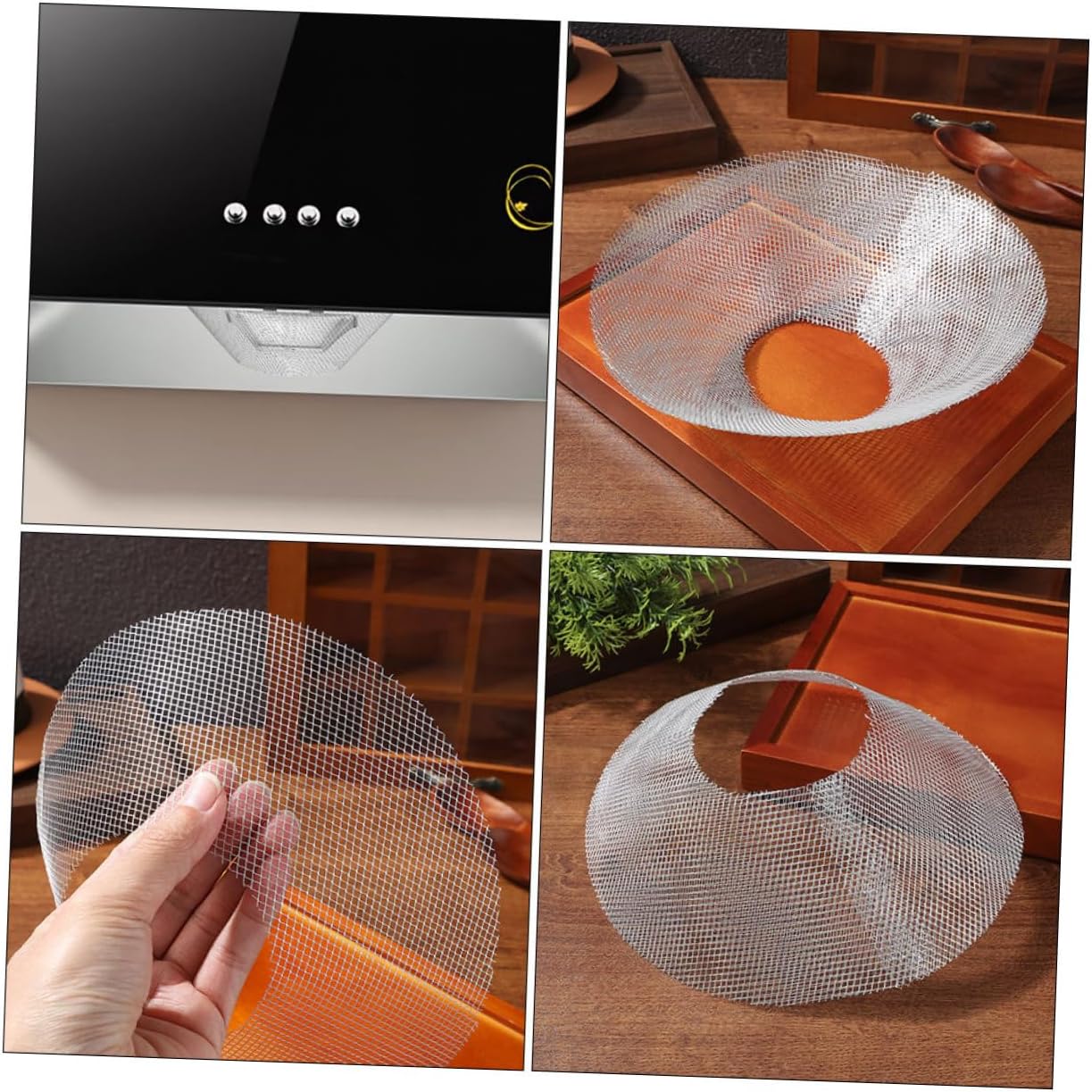 Luxshiny 15pcs Range Hood Accessories Vent Filters Range Hood Oil Net Grease Mesh Kitchen Fan Exhaust Vent Screen Range Hood Mesh Stove Fan Stove Vent Hood Filter Stainless Steel Silver