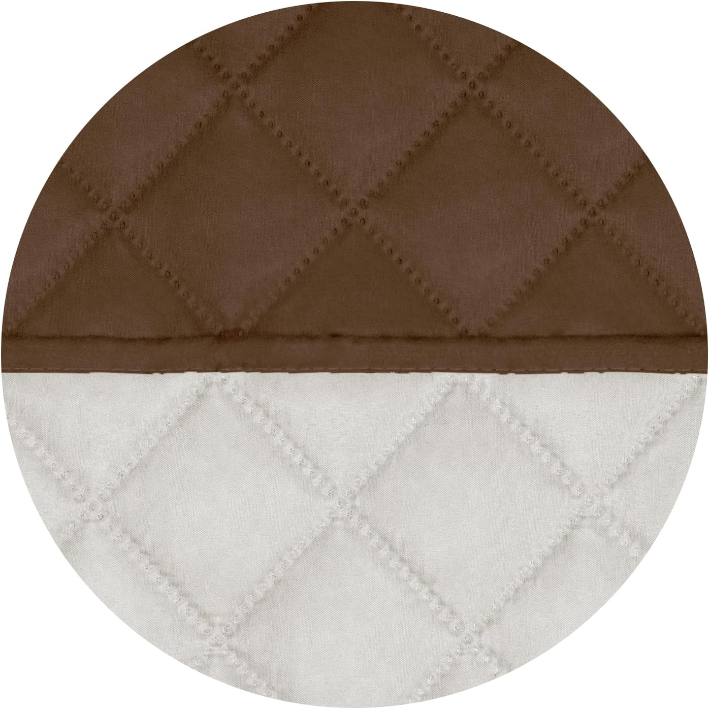 PureFit Reversible Quilted Sofa Cover, Water Resistant Slipcover Furniture Protector, Washable Couch Cover with Non Slip and Elastic Straps for Kids, Dogs, Pets (Sofa, Coffee/Ivory)