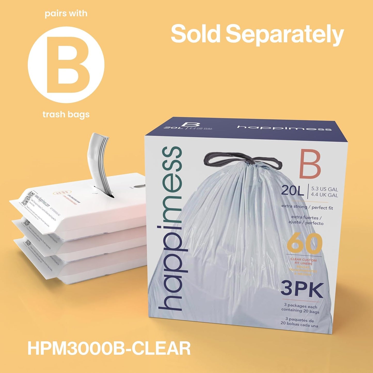 happimess HPM1005E Marco Rectangular 10.6-Gallon Double Bucket Trash Can with Soft-Close Lid, Fingerprint Resistant, Modern, Minimalistic for Home, Kitchen, Office, Bathroom, Pistachio Gelato