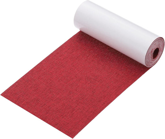 PATIKIL 70x4.4 Inch Linen Repair Tape, Repair Fabric Patch Self Adhesive Couch Patch Line Repair Patch for Furniture Sofa Car Seats Office Chairs, Wine Red
