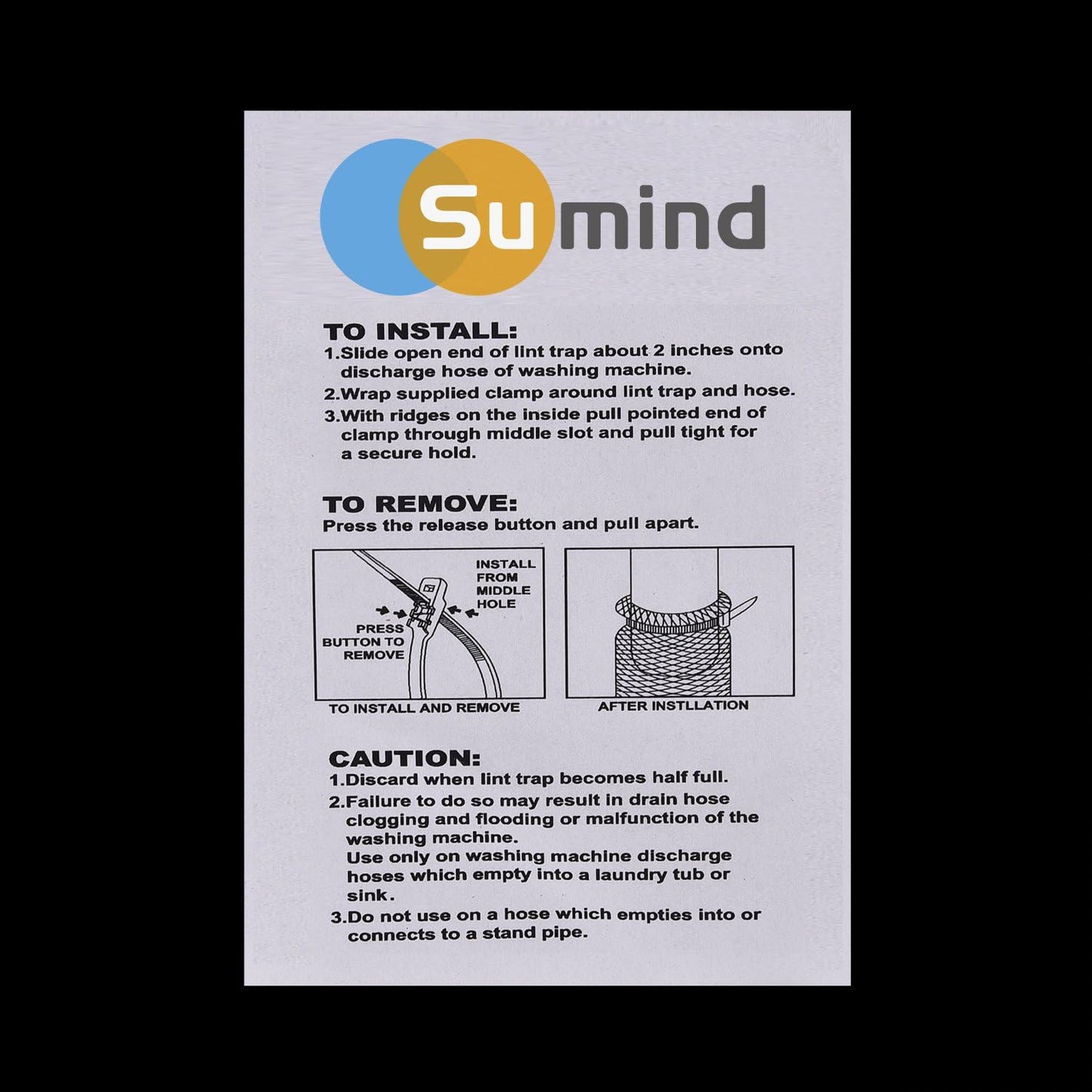 Sumind 30 Pack Nylon Lint Trap Washing Machine Lint Fabric Mesh Snare Washer Lint Catcher with 30 Pack Cable Ties