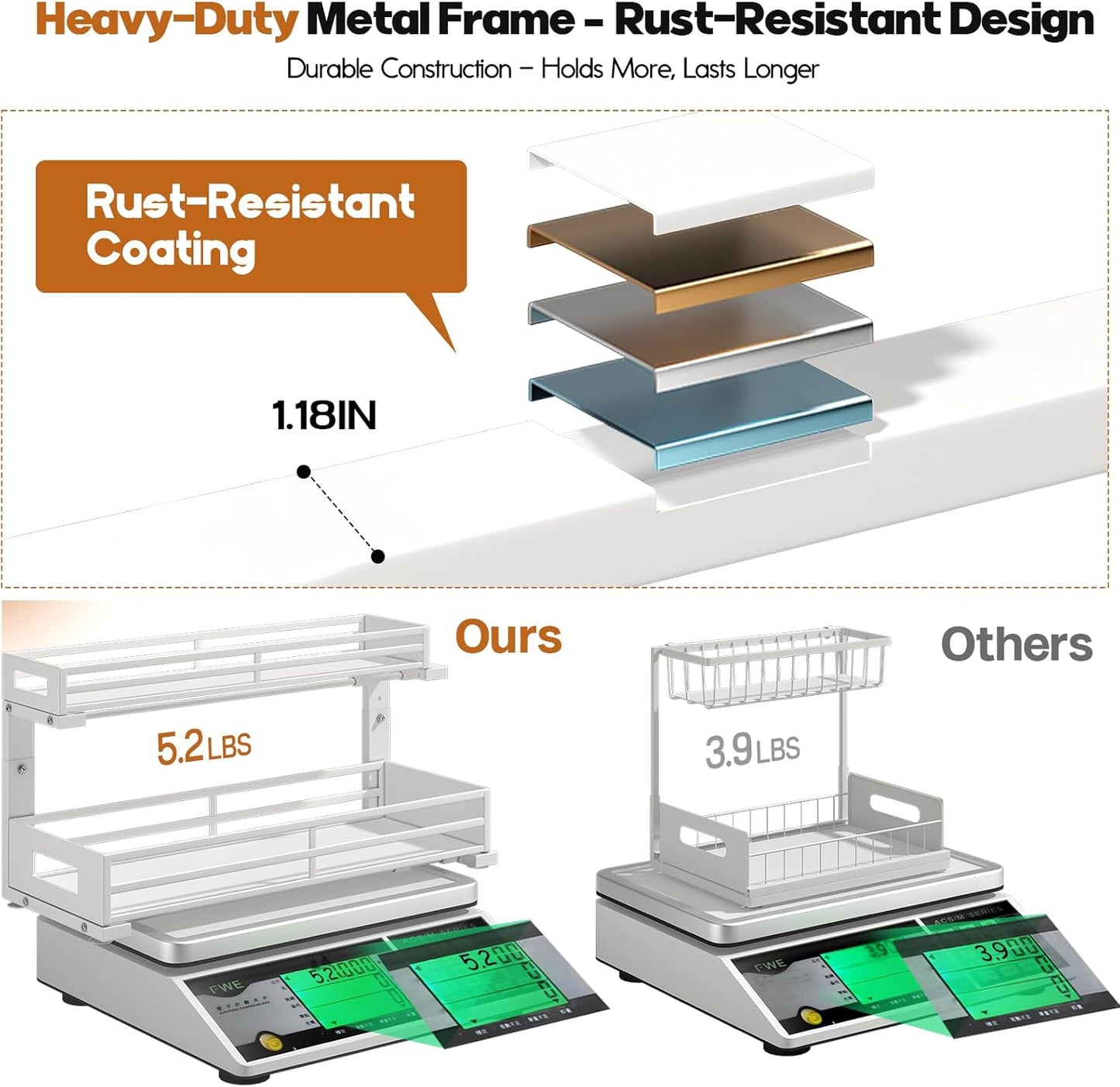 2-Pack 20.47"Deep Under Sink Organizer And Storage,2-Tier L-Shaped Pull Out Cabinet Organizer with Upgraded Slide Rails,Height Adjustable Drawers for Kitchen&Bathroom,Extra-Large Storage Shelves–Gray