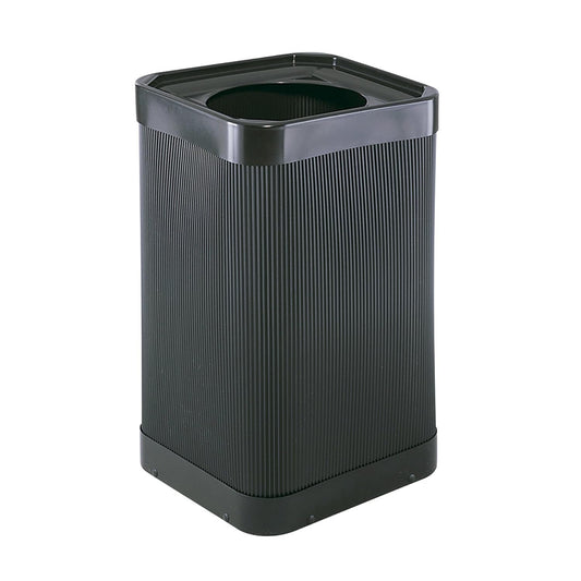 Safco At-Your-Disposal Trash Can, 38 Gallon Modern Plastic Garbage Can for Offices, Break Rooms, Indoor Use, Black
