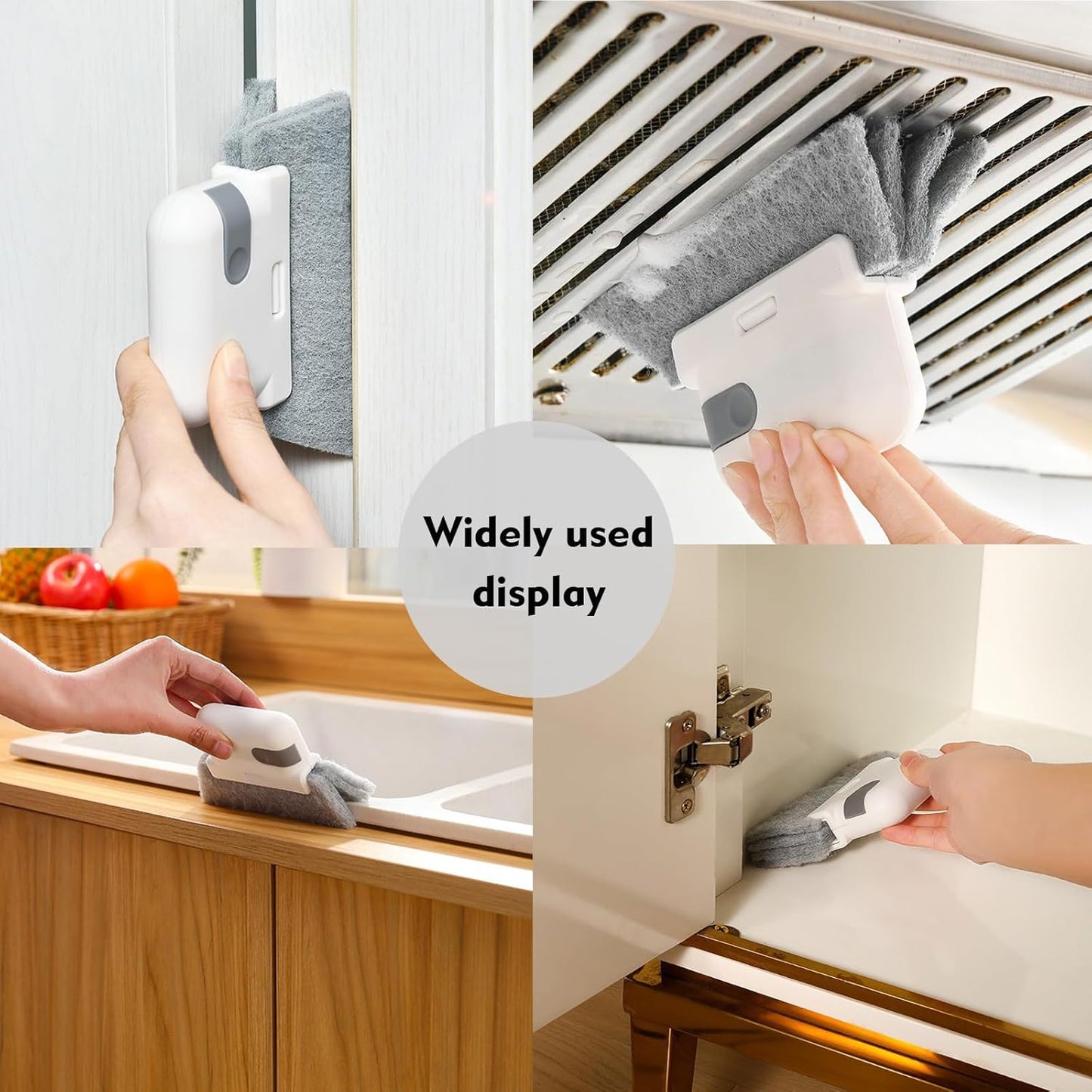 Window Cleaning Brush,Multifucation Groove Cleaning Brush for Household Use, 3 in 1 Window Sliding Door Track Cleaner, Sill, Tile Lines, Shutter, Car Vents, Keyboard, Small Spaces Clean Kit