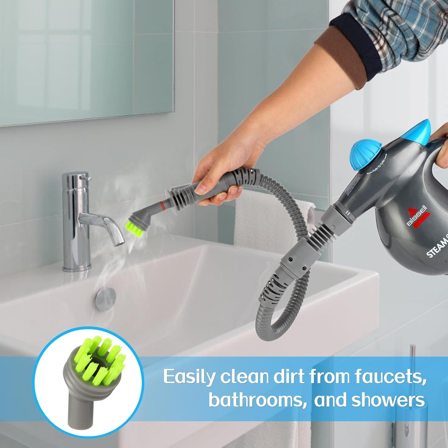 39N7A 32.8in Steam Extension Hose Replacement Parts Compatible with Bissell SteamShot Hard Surface steam Cleaner 39N7A 39N7V 39N7H 39N71 39N72 39N73 39N78 39N7M 39N7N 2994B Cleaning steam Accessories