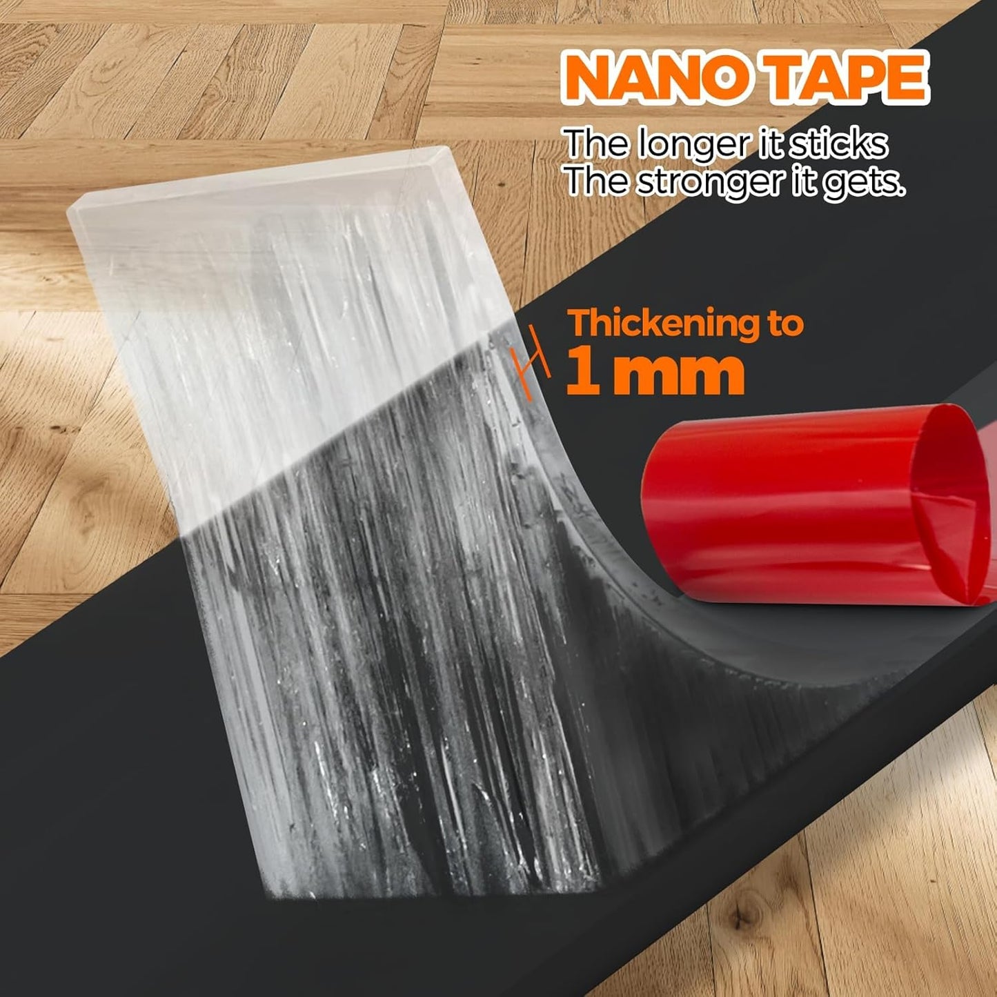 Holikme Door Draft Stopper Under Door Draft Blocker Insulator Doors Sweep Weather Stripping Noise Stopper Strong Adhesive, Black